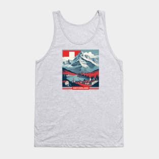 Vintage Travel Switzerland Design Tank Top